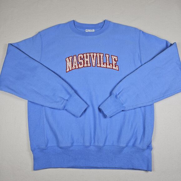 Champion Reverse Weave Nashville Size Medium Boyfriend Sweatshirt Embroidered - Picture 14 of 14